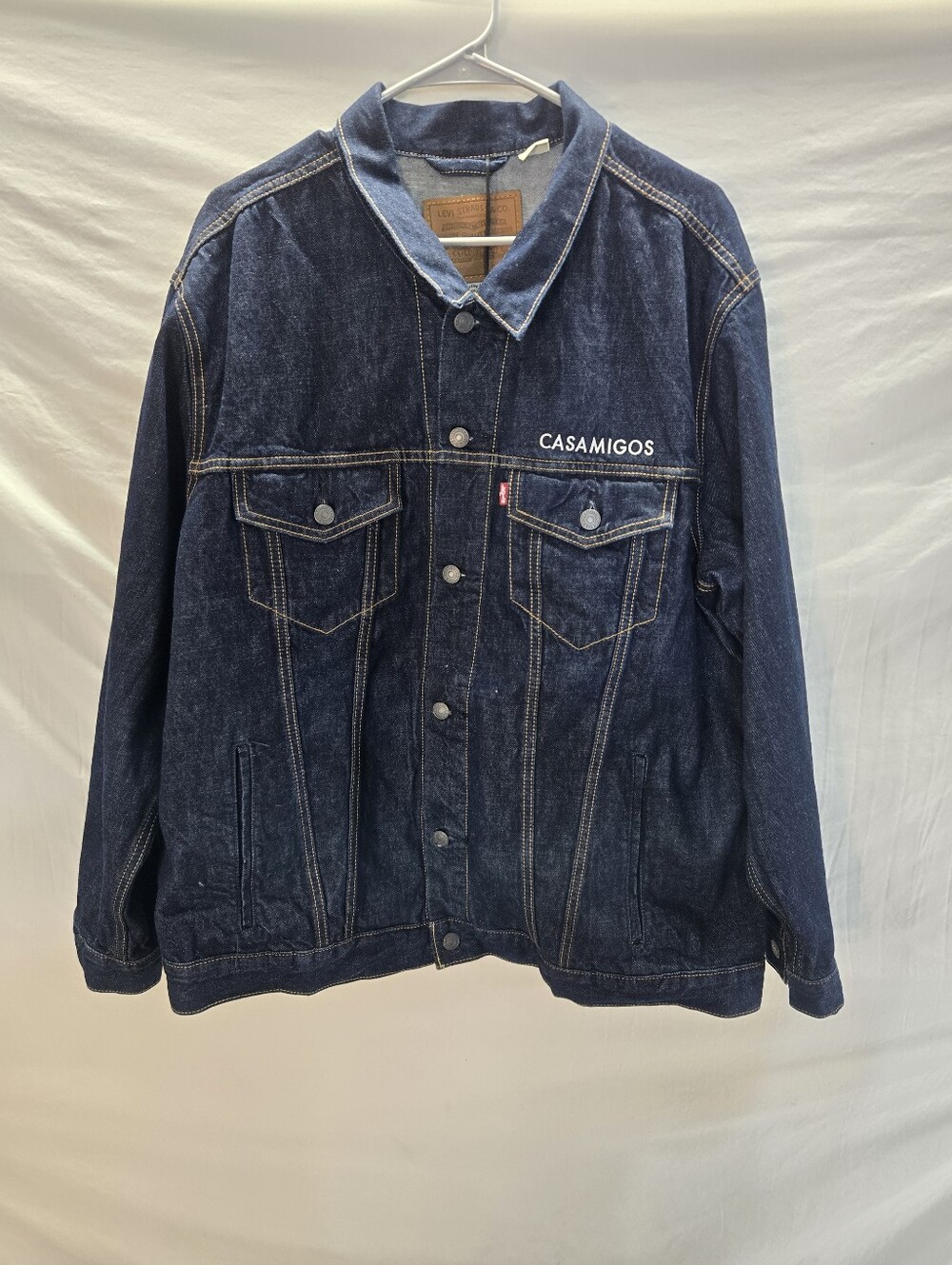 Levi's Premium Men's XL "Casamigos" Agave Relaxed Trucker Jacket Blue Denim New